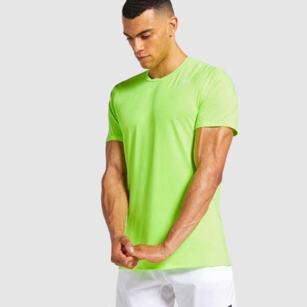 Men's Gymshark Lime Green Shirt Size M